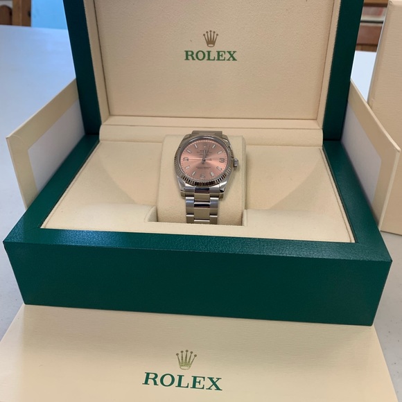 Stainless steel original Rolex Air King with Salmon dial. - Picture 10 of 17